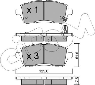 Cifam 822-793-0 - Brake Pad Set, disc brake autospares.lv