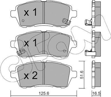 Cifam 822-793-1 - Brake Pad Set, disc brake autospares.lv