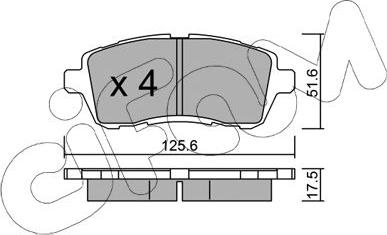 Cifam 822-793-2 - Brake Pad Set, disc brake autospares.lv