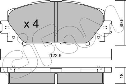 Cifam 822-745-0 - Brake Pad Set, disc brake autospares.lv