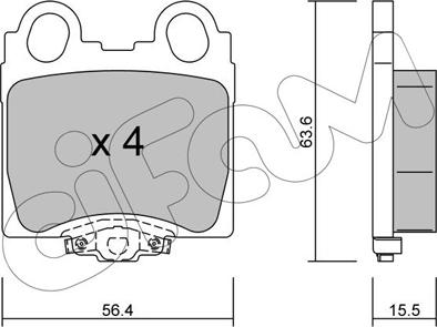 Cifam 822-758-0 - Brake Pad Set, disc brake autospares.lv