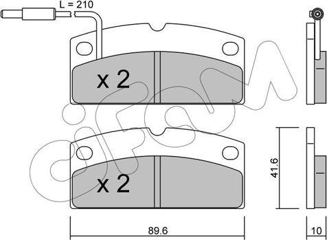 Cifam 822-767-1 - Brake Pad Set, disc brake autospares.lv