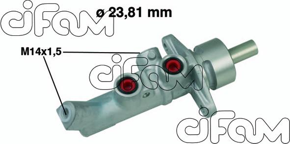 Cifam 202-648 - Brake Master Cylinder autospares.lv