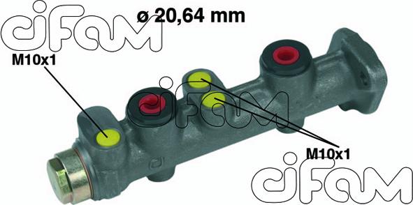Cifam 202-066 - Brake Master Cylinder autospares.lv