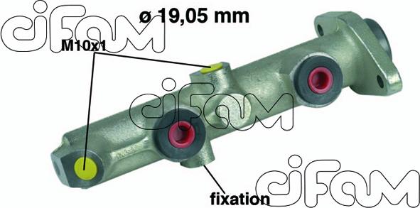 Cifam 202-074 - Brake Master Cylinder autospares.lv