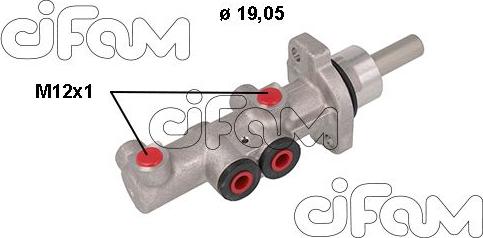 Cifam 202-1117 - Brake Master Cylinder autospares.lv