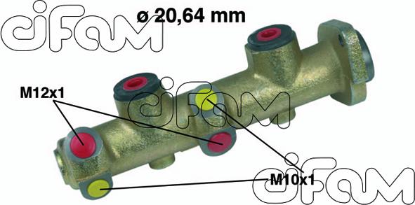 Cifam 202-136 - Brake Master Cylinder autospares.lv