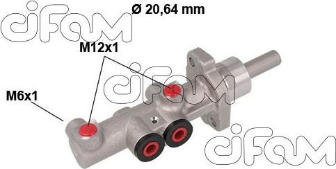 Cifam 202-849 - Brake Master Cylinder autospares.lv