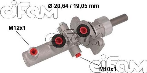 Cifam 202-857 - Brake Master Cylinder autospares.lv