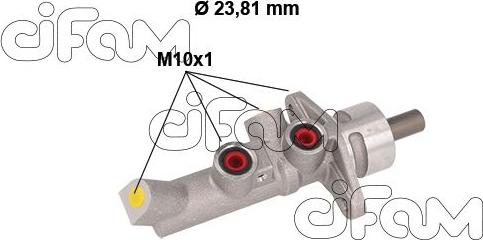 Cifam 202-834 - Brake Master Cylinder autospares.lv