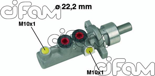 Cifam 202-348 - Brake Master Cylinder autospares.lv