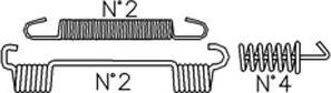 Cifam K395 - Accessory Kit, brake shoes autospares.lv