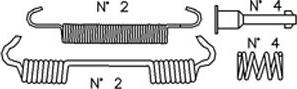 Cifam K374 - Accessory Kit, brake shoes autospares.lv