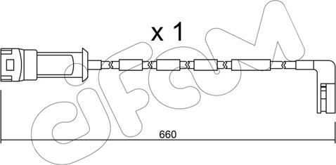 Cifam SU.082 - Warning Contact, brake pad wear autospares.lv