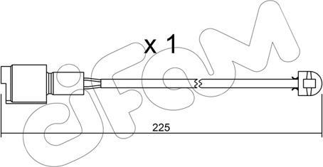 Cifam SU.075 - Warning Contact, brake pad wear autospares.lv