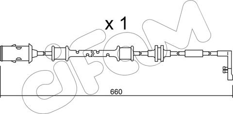 Cifam SU.142 - Warning Contact, brake pad wear autospares.lv