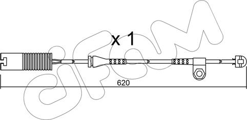 Cifam SU.154 - Warning Contact, brake pad wear autospares.lv