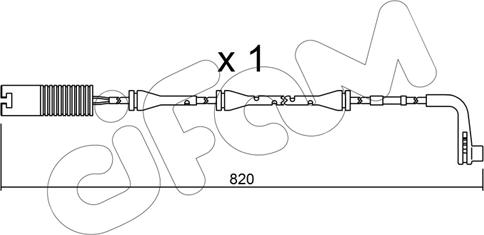 Cifam SU.151 - Warning Contact, brake pad wear autospares.lv