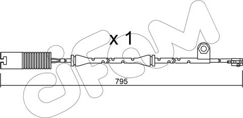 Cifam SU.152 - Warning Contact, brake pad wear autospares.lv