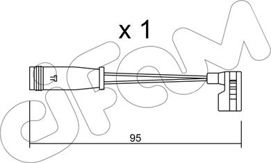 Cifam SU.164 - Warning Contact, brake pad wear autospares.lv