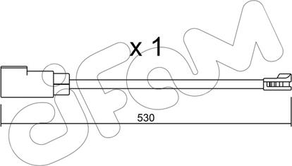 Cifam SU.340 - Warning Contact, brake pad wear autospares.lv