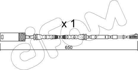 Cifam SU.304 - Warning Contact, brake pad wear autospares.lv