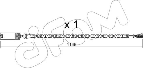 Cifam SU.301 - Warning Contact, brake pad wear autospares.lv