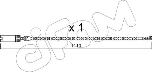 Cifam SU.303 - Warning Contact, brake pad wear autospares.lv