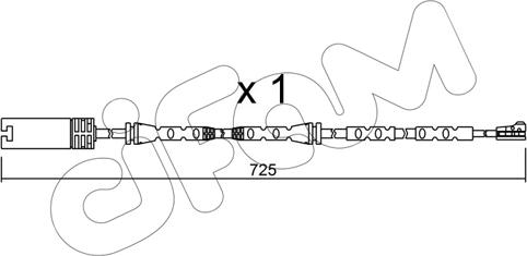 Cifam SU.302 - Warning Contact, brake pad wear autospares.lv