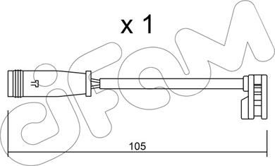 Cifam SU.313 - Warning Contact, brake pad wear autospares.lv