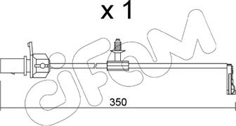 Cifam SU.380 - Warning Contact, brake pad wear autospares.lv