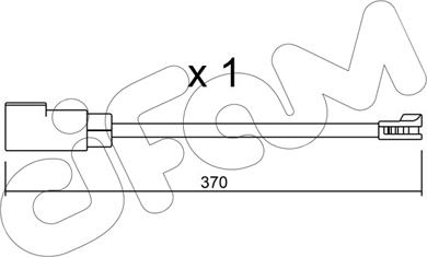 Cifam SU.339 - Warning Contact, brake pad wear autospares.lv