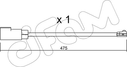 Cifam SU.329 - Warning Contact, brake pad wear autospares.lv