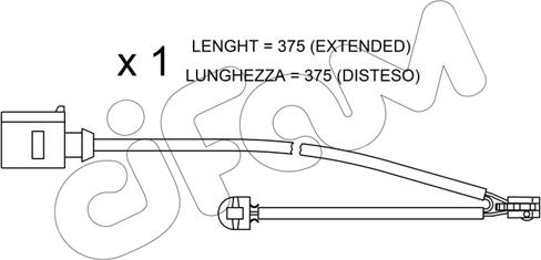 Cifam SU.294 - Warning Contact, brake pad wear autospares.lv