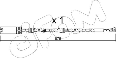 Cifam SU.298 - Warning Contact, brake pad wear autospares.lv