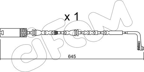 Cifam SU.297 - Warning Contact, brake pad wear autospares.lv