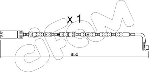 Cifam SU.259 - Warning Contact, brake pad wear autospares.lv