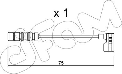 Cifam SU.251 - Warning Contact, brake pad wear autospares.lv