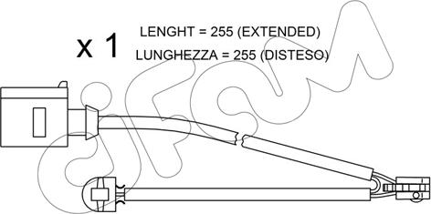 Cifam SU.218 - Warning Contact, brake pad wear autospares.lv