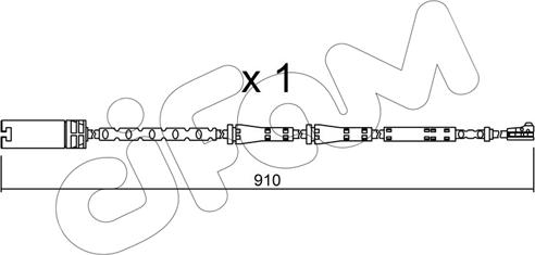 Cifam SU.282 - Warning Contact, brake pad wear autospares.lv