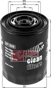 Clean Filters DF1898 - Oil Filter autospares.lv