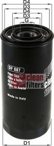 Clean Filters DF 887 - Oil Filter autospares.lv