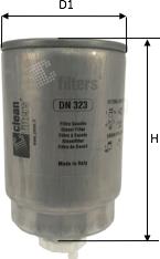 Clean Filters DN 323 - Fuel filter autospares.lv