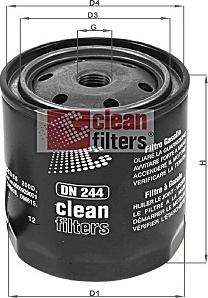 Clean Filters DN 244 - Fuel filter autospares.lv