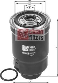 Clean Filters DN 251/A - Fuel filter autospares.lv