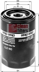 Clean Filters DN 273 - Fuel filter autospares.lv