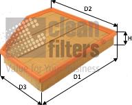 Clean Filters MA3492 - Air Filter, engine autospares.lv