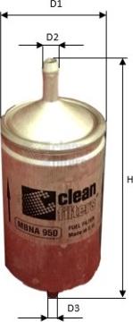 Clean Filters MBNA 950 - Fuel filter autospares.lv