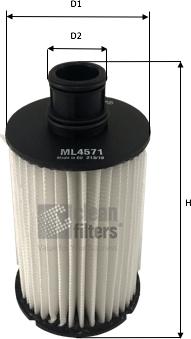 Clean Filters ML4571 - Oil Filter autospares.lv