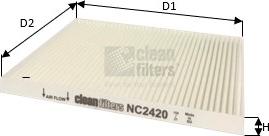 Clean Filters NC2420 - Filter, interior air autospares.lv